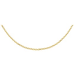 Lantisor argint placat cu aur galben 42 cm x 1,2 mm DiAmanti 30AD4G-42cm-DIA (Argint 925‰ 1,1 g.)